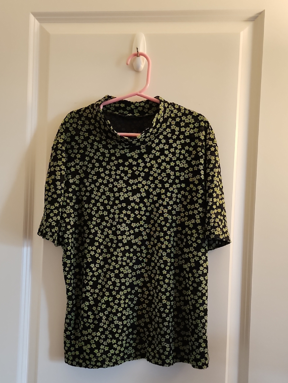 Vintage Green Mesh Top